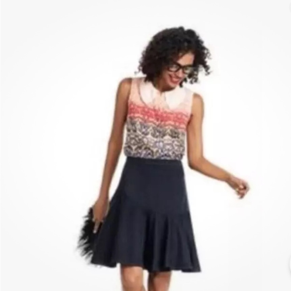 CAbi Medium Love Blouse Multicolor Sleeveless Peter Pan Collar Blouse‎
